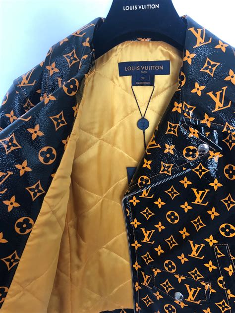 lv monogram leather jacket|luis vuitton monogram jacket.